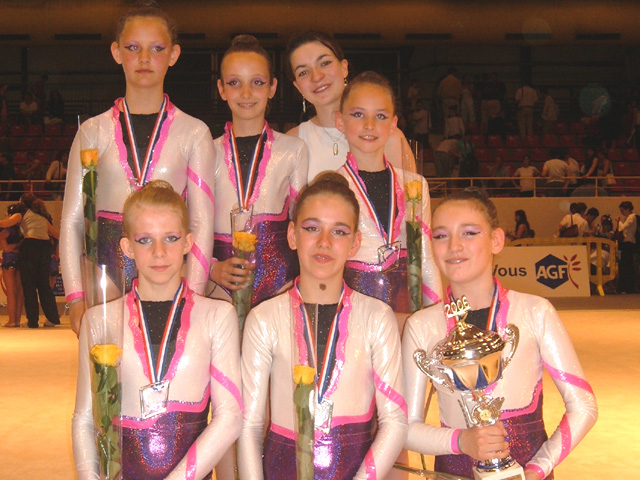  mdaille d'argent, DC2 minimes et Emeline l'entraneur, photo D Lemiere